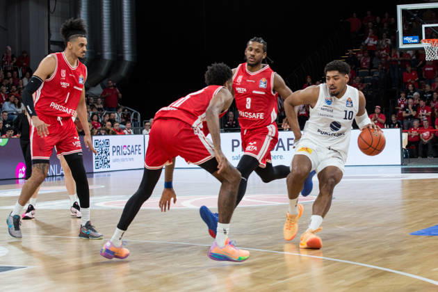 Bamberg, Germany, October 10, 2026; easyCredit BBL 2026–2027, Matchday 5; BMA365 Bamberg Baskets vs. Syntainics MBC; Pictured: Kostja Mushidi of MBC Weißenfels at the Brose Arena in Bavaria Copyright: xFotostandx xSchmittx