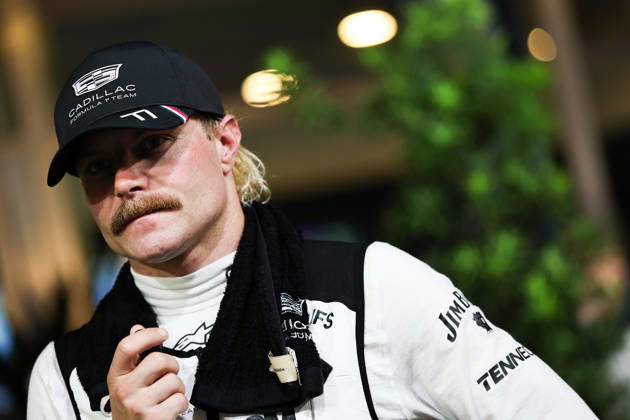 SINGAPORE, SINGAPORE - OCTOBER 10: Valtteri Bottas of Finland and Cadillac Formula 1 Team at qualifying for F1 Grand Prix race of Singapore at Marina Bay Street Circuit on October 10, 2026 in Singapore, Singapore. (Photo by Qian Jun SPP-Paddocker) Copyright: xQianxJun SPP-Paddockerx Sportspressphoto_SPR251348