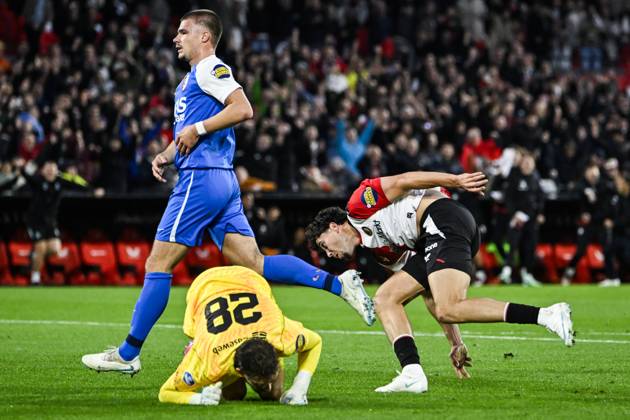 ROTTERDAM - Nacho Ferri of Feyenoord celebrates the 1-0 during the Dutch Eredivisie match between Feyenoord and AZ Alkmaar at Feyenoord stadium De Kuip on October 10, 2026 in Rotterdam, the Netherlands. OLAF KRAAK ANP Eredivisie 2026 27 xVIxANPxSportx xxANPxIVx 572042364 originalFilename: 572042364