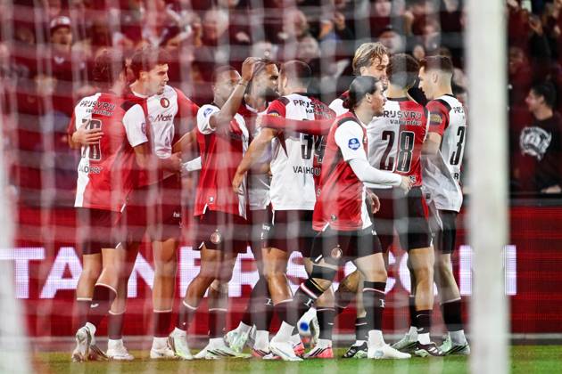 ROTTERDAM - Nacho Ferri of Feyenoord celebrates the 1-0 during the Dutch Eredivisie match between Feyenoord and AZ Alkmaar at Feyenoord stadium De Kuip on October 10, 2026 in Rotterdam, the Netherlands. OLAF KRAAK ANP Eredivisie 2026 27 xVIxANPxSportx xxANPxIVx 572042655 originalFilename: 572042655