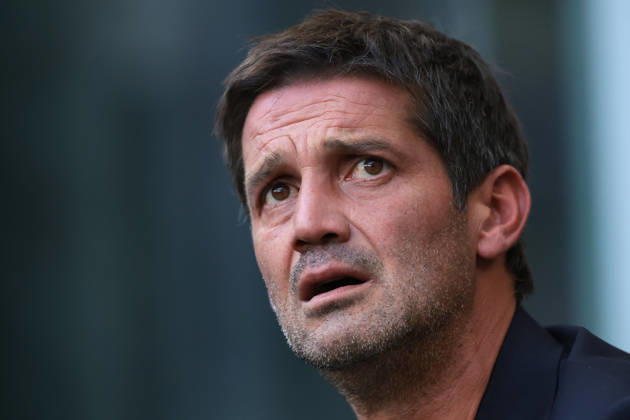 FC Internazionale v Parma Calcio 1913 - Serie A - Season 2026-2027 Milan, Italy, 10th October 2026. Cristian Chivu Head coach of FC Internazionale reacts on the bench prior to kick off in the FC Internazionale vs Parma Calcio 1913 Serie A match at Giuseppe Meazza, Milan. Picture credit should read: Jonathan Moscrop Milan Stadio Giuseppe Meazza Italy