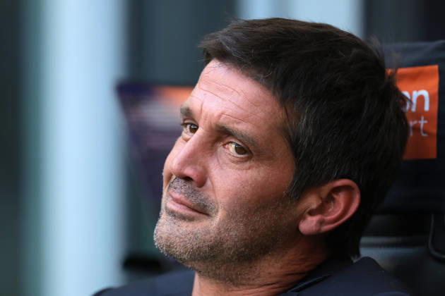 FC Internazionale v Parma Calcio 1913 - Serie A - Season 2026-2027 Milan, Italy, 10th October 2026. Cristian Chivu Head coach of FC Internazionale reacts on the bench prior to kick off in the FC Internazionale vs Parma Calcio 1913 Serie A match at Giuseppe Meazza, Milan. Picture credit should read: Jonathan Moscrop Milan Stadio Giuseppe Meazza Italy