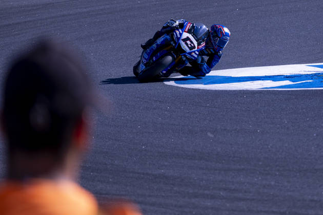 October 10, 2026, Cascais, Lisboa, Portugal: ESTORIL, PORTUGAL - OCTOBER 10: Mattia Rato of Italy and Motoxracing WorldSBK Team competes during Race 1 during day two of the World Superbikes Estoril Round at Circuito Estoril on October 10, 2026 in Estoril, Portugal. Cascais Portugal - ZUMAl192 20261010_zsp_l192_122 Copyright: xMiguelxLemosx