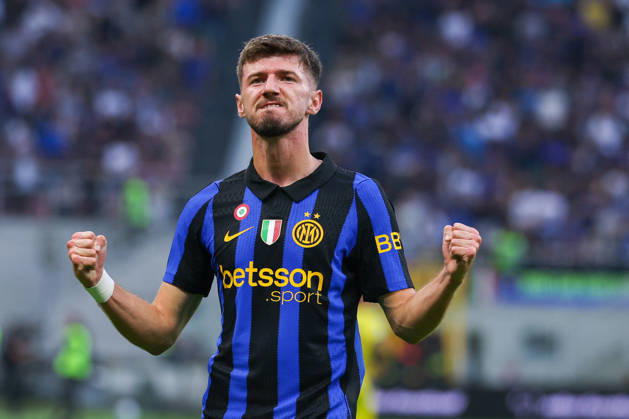 SOCCER - Serie A - Inter - FC Internazionale vs. Parma Calcio Photo by IPA ABACAPRESS.COM89510628 - Petar Sucic of FC Internazionale celebrates after scoring a goal during the Serie A Enilive 2026 27 soccer match between FC Internazionale and Parma Calcio 1913. Milan Italy Copyright: xIPAxSport ABACAx