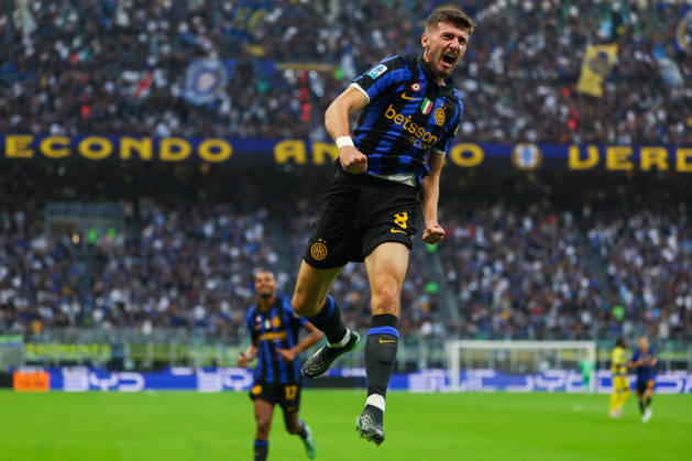 SOCCER - Serie A - Inter - FC Internazionale vs. Parma Calcio Photo by IPA ABACAPRESS.COM89510626 - Petar Sucic of FC Internazionale celebrates after scoring a goal during the Serie A Enilive 2026 27 soccer match between FC Internazionale and Parma Calcio 1913. Milan Italy Copyright: xIPAxSport ABACAx