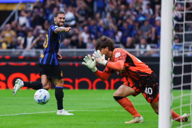SOCCER - Serie A - Inter - FC Internazionale vs. Parma Calcio Photo by IPA ABACAPRESS.COM89510640 - Hakan Calhanoglu of FC Internazionale celebrates after scoring a goal during the Serie A Enilive 2026 27 soccer match between FC Internazionale and Parma Calcio 1913. Milan Italy Copyright: xIPAxSport ABACAx
