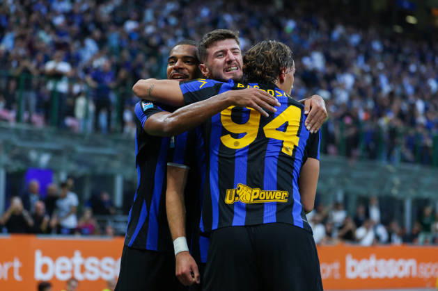 SOCCER - Serie A - Inter - FC Internazionale vs. Parma Calcio Photo by IPA ABACAPRESS.COM89510636 - Petar Sucic of FC Internazionale celebrates with his teammates after scoring a goal during the 2026 27 Serie A Enilive soccer match between FC Internazionale and Parma Calcio 1913. Milan Italy Copyright: xIPAxSport ABACAx