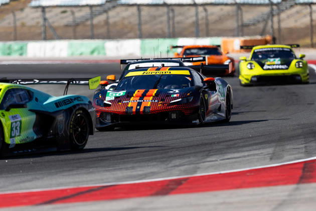 AUTO - ELMS - 4 HOURS OF PORTIMAO 2026 50 TOLEDO Custodio (usa), WADOUX Lilou (fra), AGOSTINI Riccardo (ita), Richard Mille AF Corse, Ferrari 296 LMGT3 Evo, LMGT3, action during the 4 Hours of Portimao 2026, 6th round of the 2026 European Le Mans Series on the Autodromo Internacional do Algarve from October 8 to 10, 2026 in Portimao, Portugal - Copyright: xJoaoxFilipex