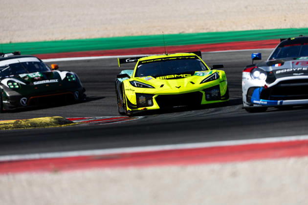 AUTO - ELMS - 4 HOURS OF PORTIMAO 2026 33 MCDONALD Blake (usa), UDELL Alec (usa), EASTWOOD Charlie (irl), TF Corvette Z06 LMGT3.R, LMGT3, action during the 4 Hours of Portimao 2026, 6th round of the 2026 European Le Mans Series on the Autodromo Internacional do Algarve from October 8 to 10, 2026 in Portimao, Portugal - Copyright: xJoaoxFilipex