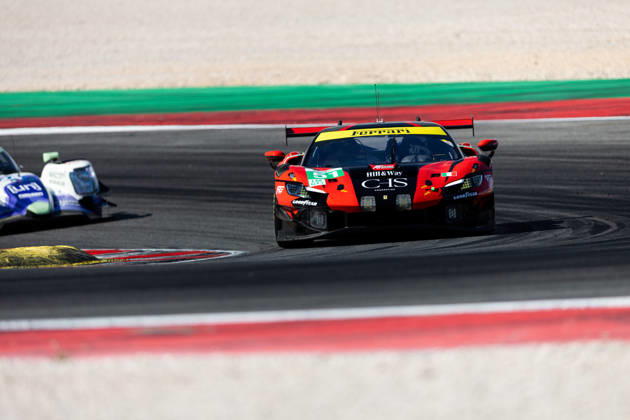 AUTO - ELMS - 4 HOURS OF PORTIMAO 2026 51 SAMANI Charles-Henri (fra), LAURSEN Conrad (den), RIGON Davide (ita), AF Corse, Ferrari 296 LMGT3 Evo, LMGT3, action during the 4 Hours of Portimao 2026, 6th round of the 2026 European Le Mans Series on the Autodromo Internacional do Algarve from October 8 to 10, 2026 in Portimao, Portugal - Copyright: xJoaoxFilipex