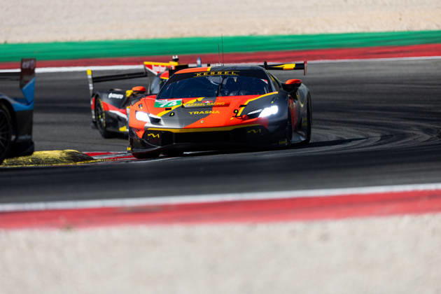 AUTO - ELMS - 4 HOURS OF PORTIMAO 2026 74 GILBERT Andrew (uae), RUEDA Fran (esp), LEROUX Romain (fra), Kessel Racing, Ferrari 296 LMGT3 Evo, LMGT3, action during the 4 Hours of Portimao 2026, 6th round of the 2026 European Le Mans Series on the Autodromo Internacional do Algarve from October 8 to 10, 2026 in Portimao, Portugal -  Copyright: xJoaoxFilipex