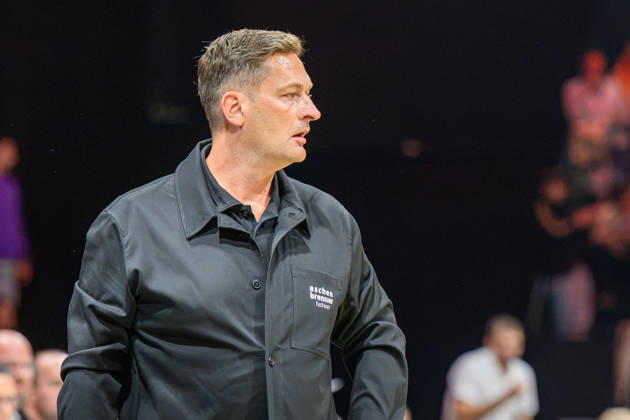 October 10, 2026 Basketball Season 2026–2027 2nd Bundesliga Pro A Matchday 4 Nuremberg Falcons Basketball Club (NBC) Kreisbau Kirchheim Knights AlSch xalxscx Igor Perovic, Head Coach of the Kirchheim Knights