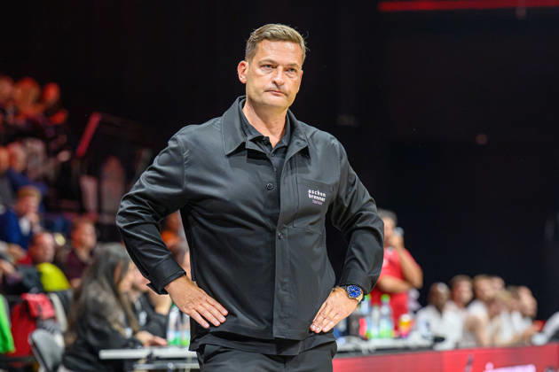 October 10, 2026 Basketball Season 2026–2027 2nd Bundesliga Pro A Matchday 4 Nuremberg Falcons Basketball Club (NBC) vs. Kreisbau Kirchheim Knights AlSch xalxscx Igor Perovic, Head Coach of the Kirchheim Knights, is disappointed. Disappointment