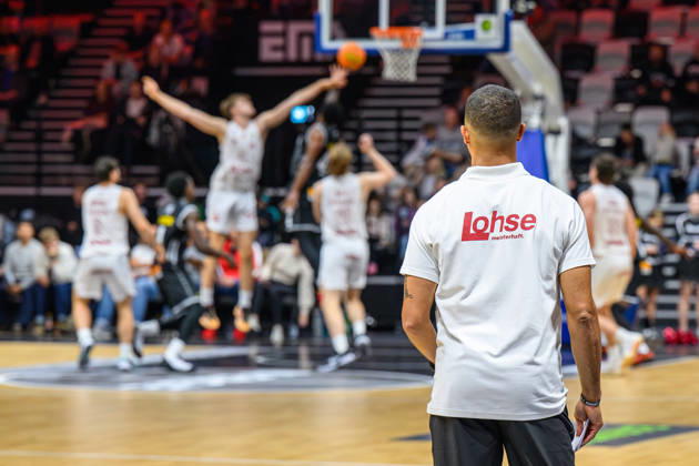 October 10, 2026 Basketball Season 2026–2027 2nd Bundesliga Pro A Matchday 4 Nuremberg Falcons Basketball Club (NBC) Kreisbau Kirchheim Knights AlSch xalxscx Tim Timothy James Black Head Coach Nuremberg Falcons BC (NBC)