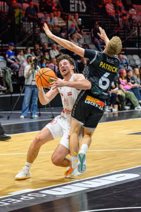 October 10, 2026 Basketball Season 2026–2027 2nd Bundesliga Pro A Matchday 4 Nuremberg Falcons Basketball Club NBC Kreisbau Kirchheim Knights AlSch xalxscx Nate Heise 33, Nuremberg Falcons BC NBC Johannes Patrick 6, Kreisbau Kirchheim Knights