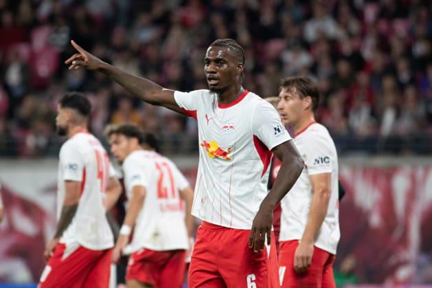 1 German Bundesliga RB Leipzig Eintracht Frankfurt 10 10 2026 Ezechiel Banzuzi 6, RB Leipzig LEIPZIG, GERMANY OCTOBER 10 Bundesliga match between RB Leipzig and Eintracht Frankfurt at the Red Bull Arena on Matchday 5 of the 1. Bundesliga on October 10, 2026 in Leipzig, Germany. DFL regulations prohibit any use of photographs as image sequences and or quasi-video. Copyright: xBEAUTIFULxSPORTS JanxKaeferx
