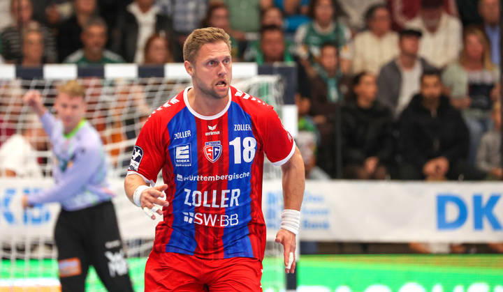 October 10, 2026, Germany, Göppingen, Opel HBL Bundesliga Handball, FRISCH AUF Göppingen vs. SG BBM Bietigheim, Fabian Wiederstein (BBM)