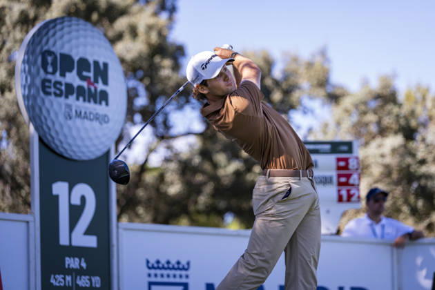 Golf 2026: Open De Espana: Day Three MADRID, SPAIN - OCTOBER 10: Angel Ayora of Spain tees off on day three of the Open de Espana presented by Madrid at Club de Campo Villa de Madrid on October 10, 2026 in Madrid, Spain. Madrid Club de Campo Villa de Madrid Madrid Spain Copyright: xAlbertoxGardinx AGardin_20261010_Golf_Esp_Mad_1564