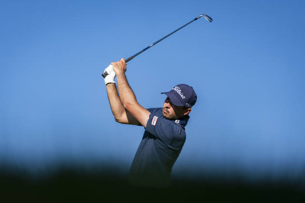 Golf 2026: Open De Espana: Day Three MADRID, SPAIN - OCTOBER 10: Jacob Skov Olesen of Denmark tees off on day three of the Open de Espana presented by Madrid at Club de Campo Villa de Madrid on October 10, 2026 in Madrid, Spain. Madrid Club de Campo Villa de Madrid Madrid Spain Copyright: xAlbertoxGardinx AGardin_20261010_Golf_Esp_Mad_1579