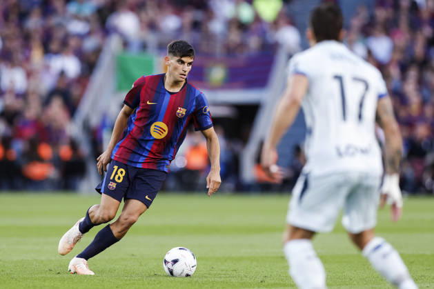 October 10, 2026, Barcelona, Barcelona, Spain: Gerard Martin of FC Barcelona, Barca in action during the Spanish league, LaLiga EA Sports, football match played between FC Barcelona and Getafe CF at Spotify Camp Nou stadium on October 10, 2026 in Barcelona, Spain. FC Barcelona V Getafe CF - LaLiga EA Sports  - ZUMAa181 20261010_zaa_a181_085 Copyright: xJavierxBorregox
