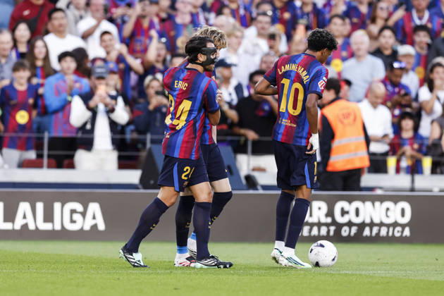 October 10, 2026, Barcelona, Barcelona, Spain: Anthony Gordon of FC Barcelona, Barca celebrates a goal during the Spanish league, LaLiga EA Sports, football match played between FC Barcelona and Getafe CF at Spotify Camp Nou stadium on October 10, 2026 in Barcelona, Spain. FC Barcelona V Getafe CF - LaLiga EA Sports - ZUMAa181 20261010_zaa_a181_087 Copyright: xJavierxBorregox