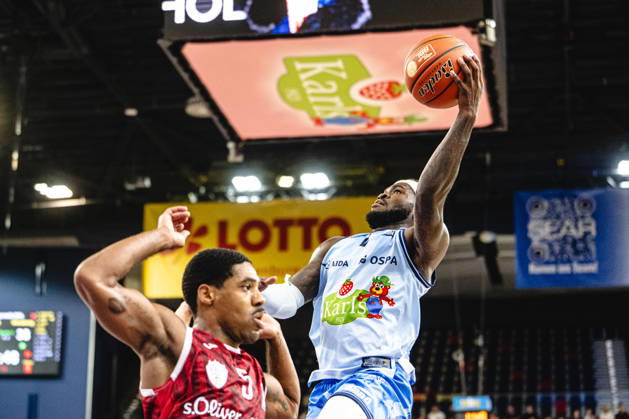Rostock, Germany, October 10, 2026; easyCredit BBL 2026–2027, Matchday 5: Rostock Seawolves vs. Fitness First Würzburg Baskets. Pictured: TJ Crockett Jr., Rostock Seawolves Copyright: xFotostandx xVoelkerx