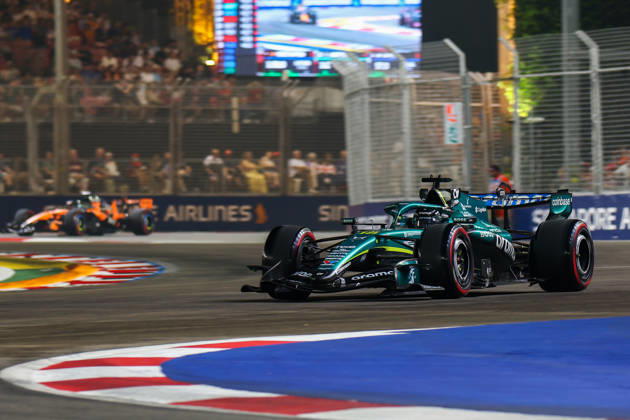 Formula 1 Singapore Grand Prix SINGAPORE - OCTOBER 10: Aston Martin’s driver Lance Stroll during the Qualifying Session at the Formula One Grand Prix of Singapore, at the Marina Bay Street Circuit in Singapore, on October 10, 2026. Daniel Ceng Anadolu Singapore Singapore. Editorial use only. Please get in touch for any other usage.  Copyright: x2026xAnadoluxDanielxCengx