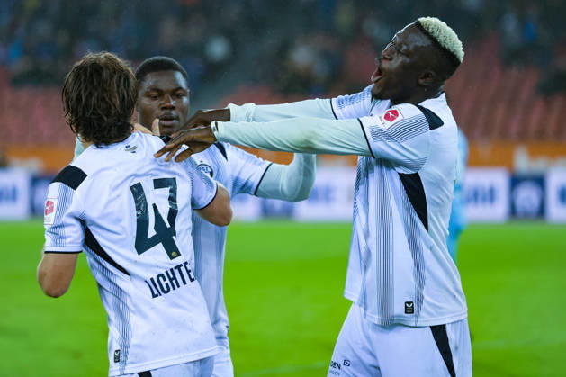 FC Zurich vs. FC Thun, Brack Super League, October 10, 2026. Scorer of the 4-1 goal for FC Zurich, Philippe Kány 19, FC Zurich during the soccer match, Brack Super League, FC Zurich vs. FC Thun, October 10, 2026, Letzigrund Stadium, Zurich, Switzerland Zurich Letzigrund Stadium Zurich Switzerland