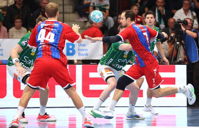 October 10, 2026, Germany, Göppingen, Opel HBL Bundesliga Handball, FRISCH AUF Göppingen vs. SG BBM Bietigheim, Dominik Claus (BBM)