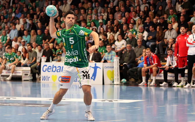 October 10, 2026, Germany, Göppingen, Opel HBL Bundesliga Handball, FRISCH AUF Göppingen vs. SG BBM Bietigheim, Rutger ten Velde FAG