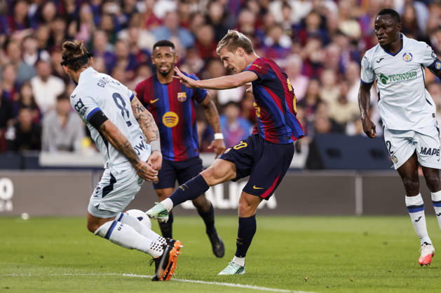 October 10, 2026, Barcelona, Barcelona, Spain: Dani Olmo of FC Barcelona, Barca in action during the Spanish league, LaLiga EA Sports, football match played between FC Barcelona and Getafe CF at Spotify Camp Nou stadium on October 10, 2026 in Barcelona, Spain. FC Barcelona V Getafe CF - LaLiga EA Sports - ZUMAa181 20261010_zaa_a181_102 Copyright: xJavierxBorregox