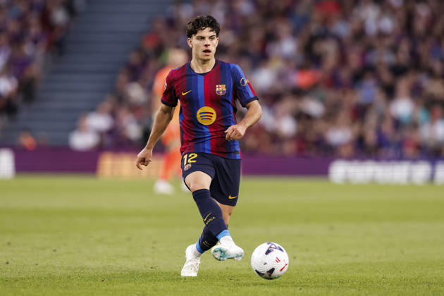 October 10, 2026, Barcelona, Barcelona, Spain: Xavi Espart of FC Barcelona, Barca in action during the Spanish league, LaLiga EA Sports, football match played between FC Barcelona and Getafe CF at Spotify Camp Nou stadium on October 10, 2026 in Barcelona, Spain. Barcelona Spain - ZUMAa181 20261010_zaa_a181_100 Copyright: xJavierxBorregox