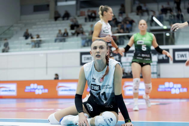 DEKRA 1st Bundesliga Women: Schwarz Weiss Erfurt vs. Rote Raben Vilsbiburg, Erfurt, October 10, 2026, Isabel Petra KovaÄ u008Dić 11 Schwarz Weiss Erfurt DEKRA Women’s Bundesliga 1 Schwarz Weiss Erfurt vs. Rote Raben Vilsbiburg Riethsporthalle, Erfurt October 10, 2026 Copyright: xBEAUTIFULxSPORTS Duehringx