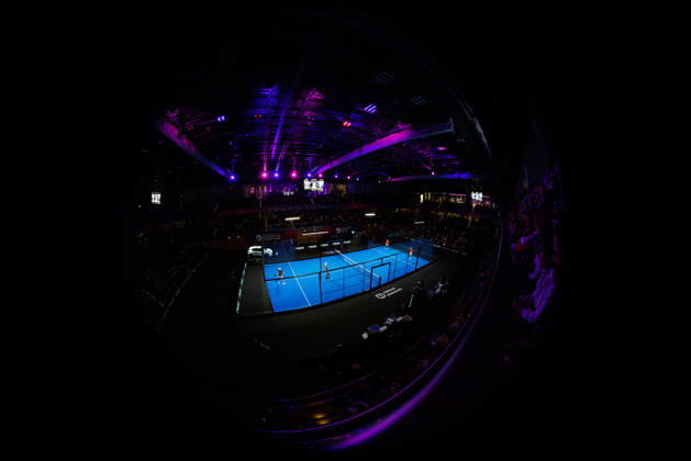 DÜSSELDORF, GERMANY - 10 OCTOBER 2026: Image shows overview of the CUPRA Germany Premier Padel P2 2026 Center Court in CASTELLO Düsseldorf during CUPRA Germany Premier Padel P2 2026 Day 7: Semifinals at CASTELLO Düsseldorf on 10 10 2026 in Düsseldorf, Germany. Germany Copyright: xFröhlichxPascalx