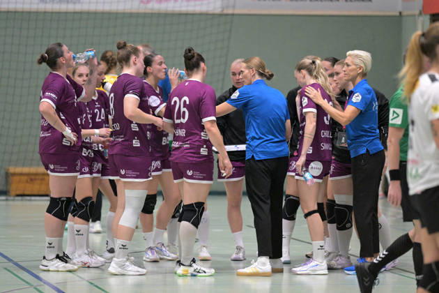 Time Out TusSies: TusSies Metzingen vs. SCM Ramnicu Valcea, Handball, EHF, Europa League Qualification Second Leg, 2026–2027 Season, October 10, 2026, TusSies Metzingen vs. SCM Ramnicu Valcea, Handball, EHF, Europa League Qualification Second Leg, 2026–2027 Season, October 10, 2026, Metzingen Copyright: xEibner-Pressefotox EP_TBR