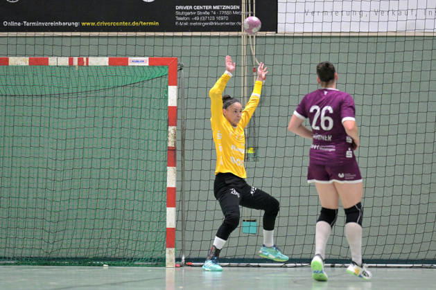 Sara Suba, TusSies Metzingen, No. 77 (goalkeeper), TusSies Metzingen vs. SCM Ramnicu Valcea, Handball, EHF, Europa League Qualification Second Leg, 2026–2027 Season, October 10, 2026, TusSies Metzingen vs. SCM Ramnicu Valcea, Handball, EHF, Europa League Qualification Second Leg, 2026–2027 Season, October 10, 2026, Metzingen Copyright: xEibner-Pressefotox EP_TBR