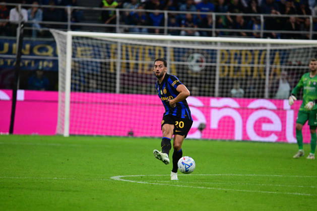 SOCCER - Serie A - Inter - FC Internazionale vs. Parma Calcio Photo by IPA ABACAPRESS.COM89513457 - Hakan Calhanoglu during the Serie A match between FC Internazionale and Parma Calcio at Stadio Giuseppe Meazza in Milan, Italy, on October 10, 2026. Milan Italy  Copyright: xIPAxSport ABACAx
