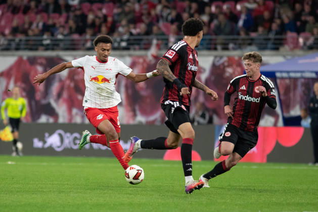 1 German Bundesliga: RB Leipzig vs. Eintracht Frankfurt, October 10, 2026, Tidiam Gomis 27, RB Leipzig on its way to a 6-0 victory LEIPZIG, GERMANY OCTOBER 10 Bundesliga match between RB Leipzig and Eintracht Frankfurt at the Red Bull Arena on Matchday 5 of the Bundesliga on October 10, 2026 in Leipzig, Germany. DFL regulations prohibit any use of photographs as image sequences and or quasi-video. Copyright: xBEAUTIFULxSPORTS JanxKaeferx