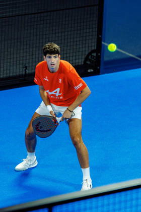 DÜSSELDORF, GERMANY - 10 OCTOBER 2026: Image shows Arturo Coello (ESP) during CUPRA Germany Premier Padel P2 2026 Day 7: Semifinals at CASTELLO Düsseldorf on 10 10 2026 in Düsseldorf, Germany. Germany Copyright: xFröhlichxPascalx