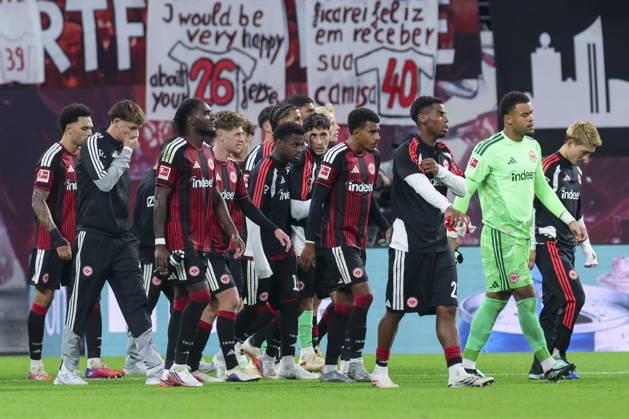 The Eintracht Frankfurt players head into the locker room disappointed during the Bundesliga match between RB Leipzig and Eintracht Frankfurt, Red Bull Arena on October 10, 2026, in Leipzig, Germany. Photo by Marco Steinbrenner, DeFodi Images. The Eintracht Frankfurt players head into the locker room disappointed during the Bundesliga match between RB Leipzig and Eintracht Frankfurt at Red Bull Arena on October 10, 2026 in Leipzig, Germany. Photo by Marco Steinbrenner, DeFodi Images. DFB and DFL regulations prohibit any use of photographs as image sequences and or quasi-video. Photo by Marco Steinbrenner, DeFodi Images.