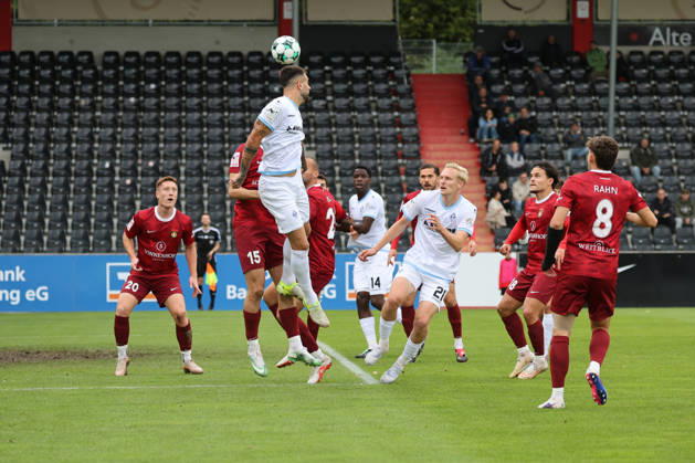 Penalty area play, Goncalo Gregorio, SV Waldhof Mannheim, German 3rd Division, Matchday 8, SG Sonnenhof Großaspach vs. SV Waldhof Mannheim on October 10, 2026, at the WIRmachenDRUCK Arena in Aspach Großaspach, Germany; Aspach Großaspach, WIRmachenDRUCK Arena, Germany Copyright: xFranzxReindelx