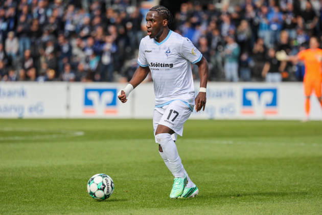 Darnell Keumo, SV Waldhof Mannheim, 17th Soccer 3rd Division, Matchday 8, SG Sonnenhof Großaspach vs. SV Waldhof Mannheim on October 10, 2026, at the WIRmachenDRUCK Arena in Aspach Großaspach, Germany; Aspach Großaspach, WIRmachenDRUCK Arena, Germany Copyright: xFranzxReindelx