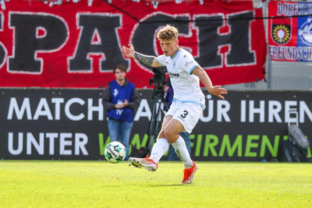Moritz Malik Polte, SV Waldhof Mannheim, 3rd Division, Matchday 8, SG Sonnenhof Großaspach vs. SV Waldhof Mannheim on October 10, 2026, at the WIRmachenDRUCK Arena in Aspach Großaspach, Germany; Aspach Großaspach WIRmachenDRUCK Arena, Germany Copyright: xFranzxReindelx