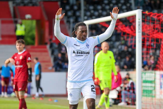 Nolan Muteba N Tumba, SV Waldhof Mannheim, 29 Soccer 3rd Division, Matchday 8, SG Sonnenhof Großaspach vs. SV Waldhof Mannheim on October 10, 2026, at the WIRmachenDRUCK Arena in Aspach Großaspach, Germany; Aspach Großaspach, WIRmachenDRUCK Arena, Germany Copyright: xFranzxReindelx