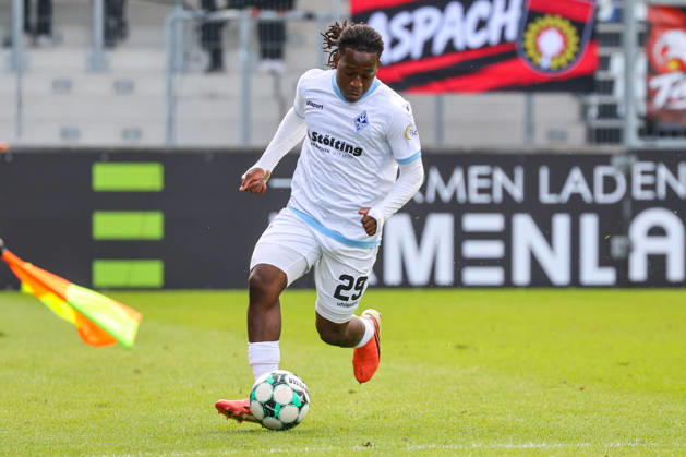 Nolan Muteba N Tumba, SV Waldhof Mannheim, 29 Soccer 3rd Division, Matchday 8, SG Sonnenhof Großaspach vs. SV Waldhof Mannheim on October 10, 2026, at the WIRmachenDRUCK Arena in Aspach Großaspach, Germany; Aspach Großaspach, WIRmachenDRUCK Arena, Germany Copyright: xFranzxReindelx