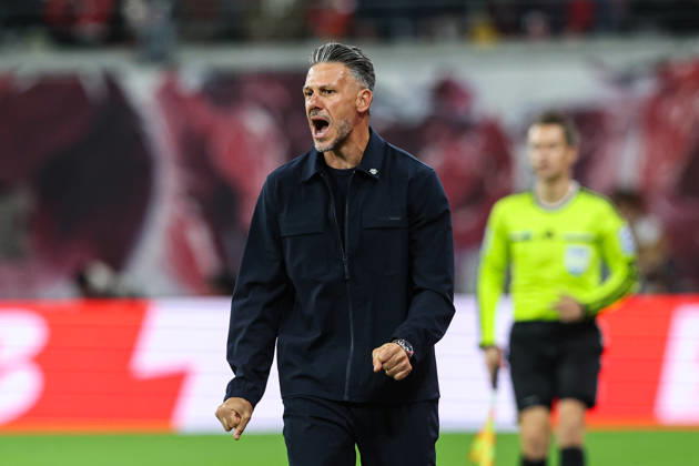 Coach Martin Demichelis, RB Leipzig 1, Bundesliga, 2026–2027 season, league match between RB Leipzig and Eintracht Frankfurt at the Red Bull Arena in Leipzig; soccer, Germany, man, men, October 10, 2026