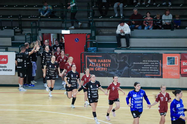 October 10, 2026, Reinickendorfer Füchse Women vs. SG Nürtingen Zizishausen, Matchday 5, 2nd Bundesliga, HBF, Handball, Sömmeringhalle, Visitors entrance, Team Nürtlingen, Berlin, Berlin, Germany