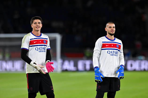 Paris Saint-Germain v Le Mans FC - Ligue 1 McDonald s 2026 2027 Lucas CHEVALIER of Paris Saint-Germain and Alessandro LONGONI of Paris Saint-Germain during Ligue 1 McDonald s match between Paris and Le Mans at Parc des Princes on October 10, 2026 in Paris, France. Paris France  Copyright: xBaptistexFernandezx 776573319