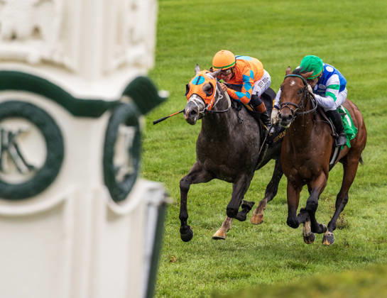 October 10, 2026, Lexington, Ky, USA: Merlin Monroan (6) ridden by Tyler Gaffalione wins an allowance on QEII GI Day on October 10, 2026. Candice Chavez Eclipse Sportswire CSM HORSE RACING 2026: QEII GI Day Keeneland OCT 10 - ZUMAcs17 20261010_faf_cs17_009 Copyright: x {Serialx