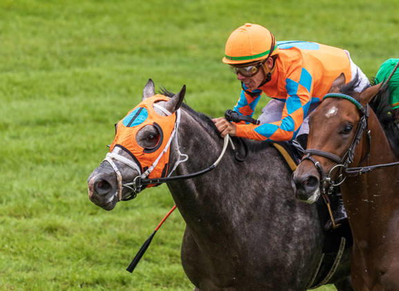 October 10, 2026, Lexington, Ky, USA: Merlin Monroan (6) ridden by Tyler Gaffalione wins an allowance on QEII GI Day on October 10, 2026. Candice Chavez Eclipse Sportswire CSM HORSE RACING 2026: QEII GI Day Keeneland OCT 10 - ZUMAcs17 20261010_faf_cs17_010 Copyright: x {Serialx